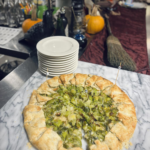 Mushroom, Shallot, and Spinach Tart